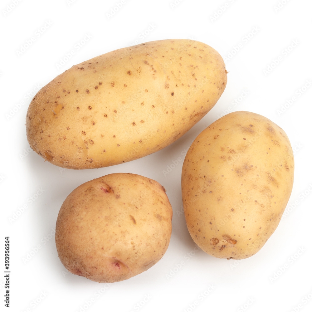 Potato isolate on white background. Close-up Potato isolate on white background. Close-up