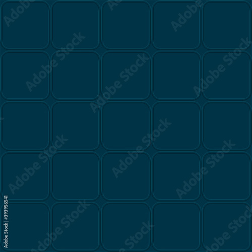 Blue background with squares convex volumetric pattern. Vector illustration.