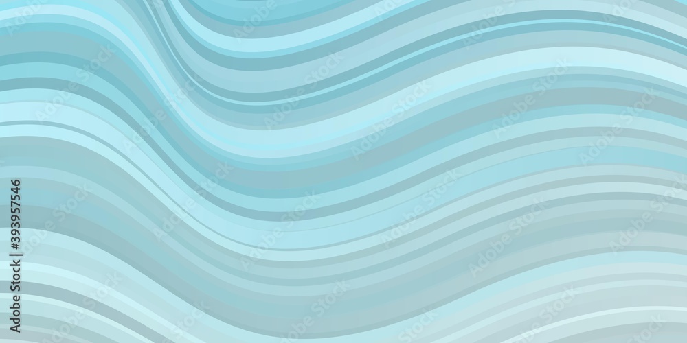 Light BLUE vector backdrop with bent lines.