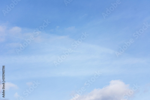 Blue sky with white clouds  background