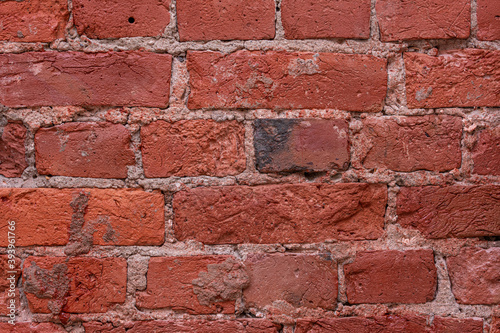 Texture of old brown brick, masonry, background