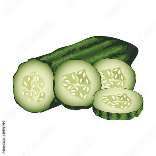 fresh cucumbers vegetables healthy icons