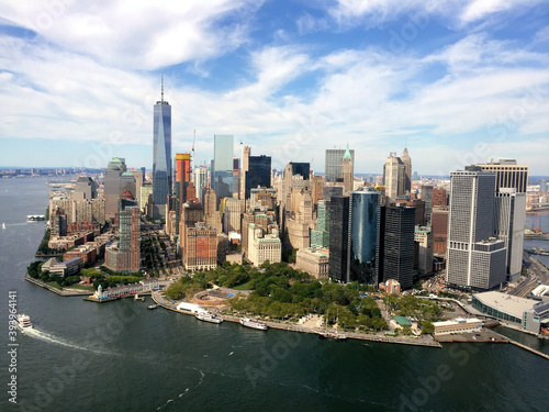 A panoramic view of New York in America
