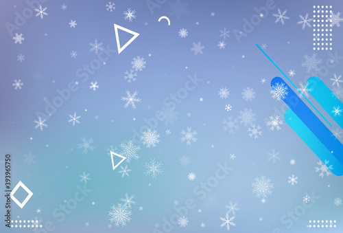 Winter christmas snowflake background. Vector.