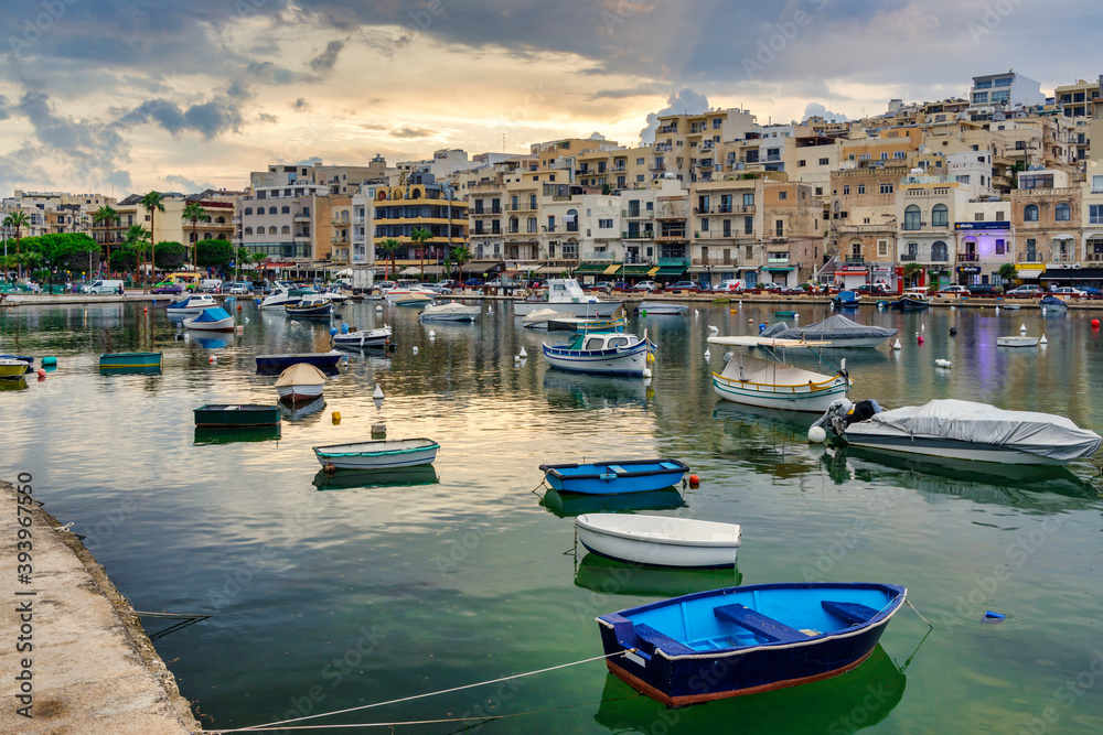Marsaskala, coastal fisherman´s town in Malta.