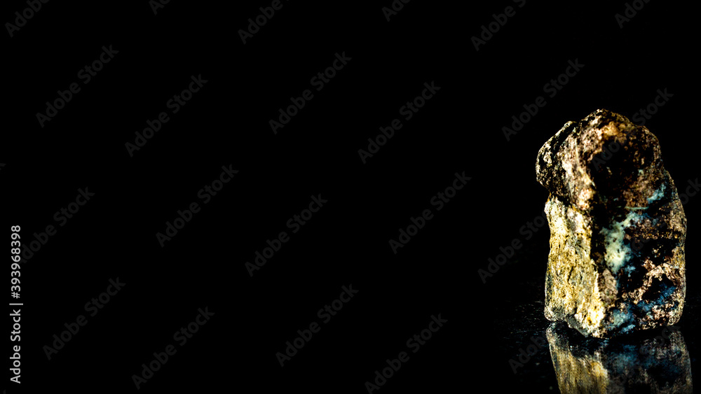 Fototapeta premium An ordinary stone in a magical atmosphere