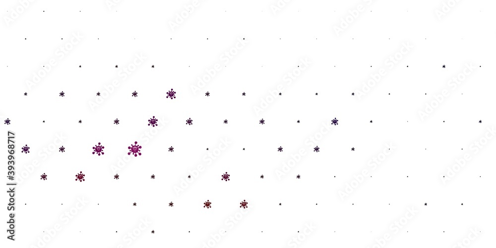 Light Pink, Red vector pattern with coronavirus elements. Light Pink, Red vector pattern with coronavirus elements.