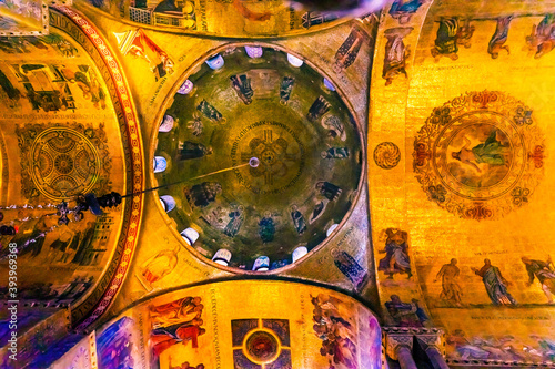 Saint Mark's Basilica Golden Mosaics Venice Italy