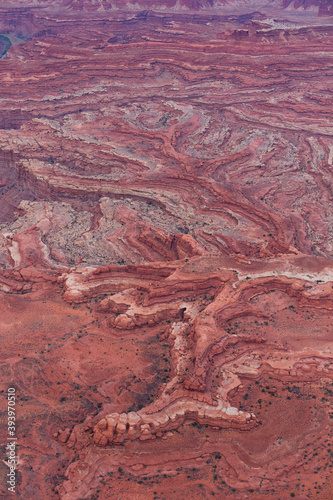 Aerial View, Canyonlands National Park, Utah, Usa, America