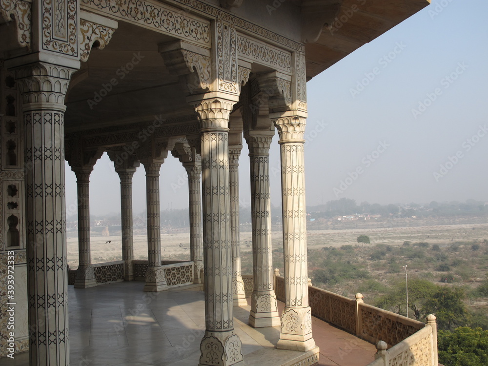 Le fort rouge à Agra Rajasthan INDE