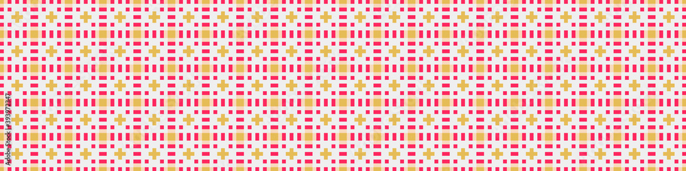 Fototapeta premium Abstract Cross Pattern Dots Logo generative computational art illustration