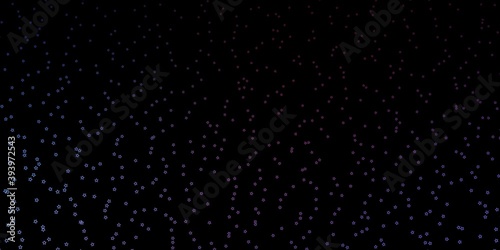 Dark Purple vector texture with beautiful stars.