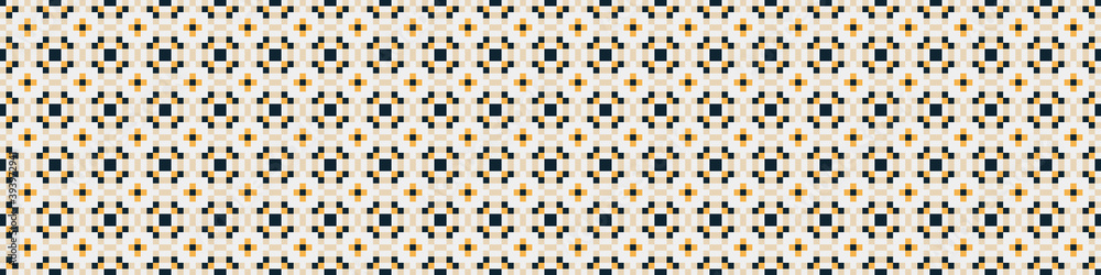 Fototapeta premium Abstract Cross Pattern Dots Logo generative computational art illustration