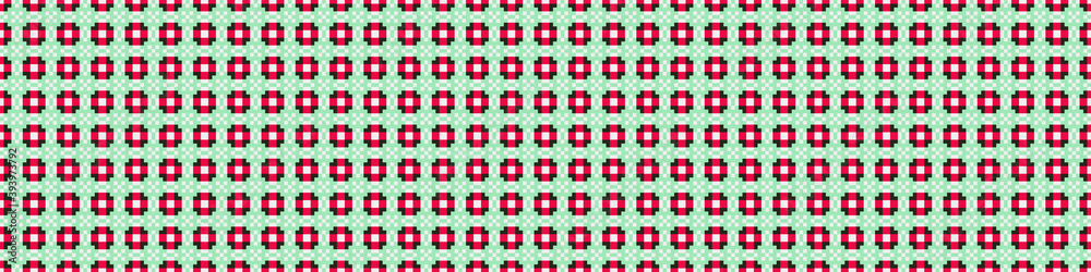 Fototapeta premium Abstract Cross Pattern Dots Logo generative computational art illustration