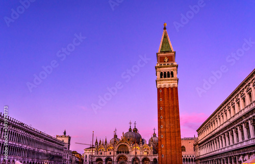 Campanile Bell Tower Saint Mark's Square Piazza Venice Italy © Bill Perry