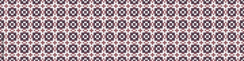 Fototapeta premium Abstract Cross Pattern Dots Logo generative computational art illustration