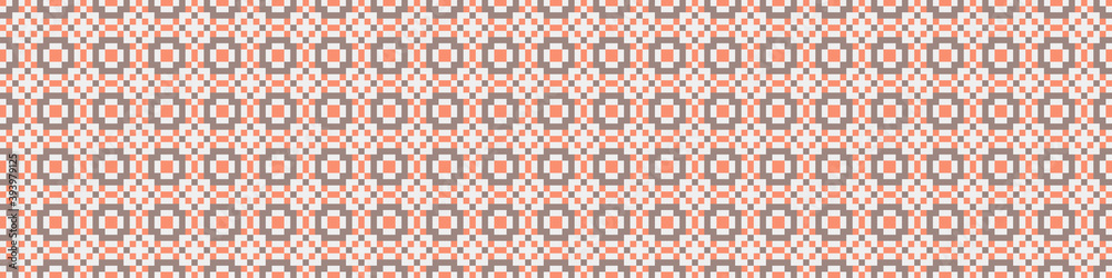 Fototapeta premium Abstract Cross Pattern Dots Logo generative computational art illustration