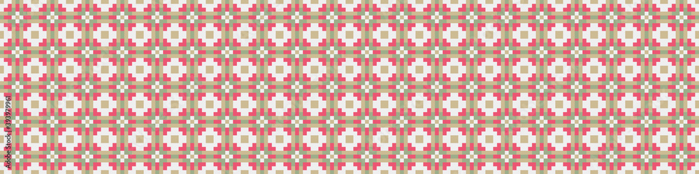 Fototapeta premium Abstract Cross Pattern Dots Logo generative computational art illustration