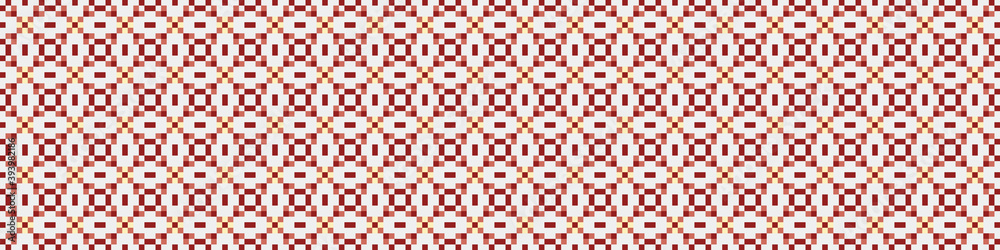 Fototapeta premium Abstract Cross Pattern Dots Logo generative computational art illustration