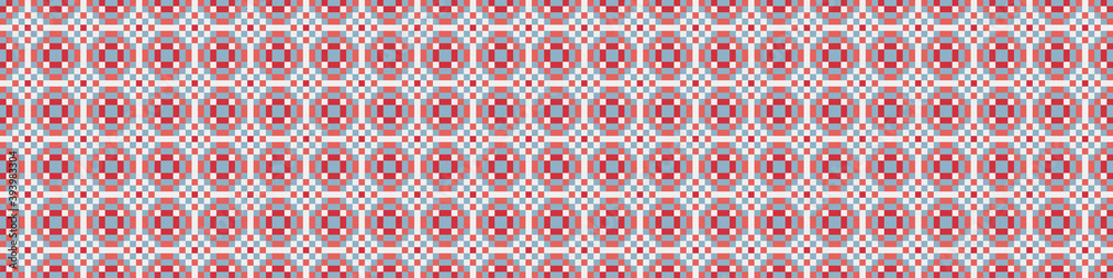 Fototapeta premium Abstract Cross Pattern Dots Logo generative computational art illustration