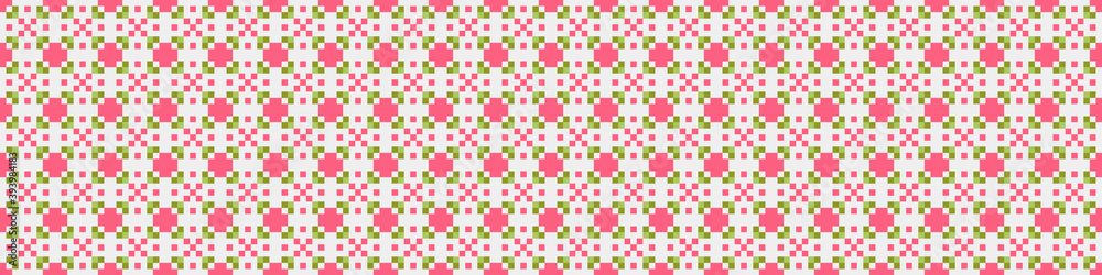 Fototapeta premium Abstract Cross Pattern Dots Logo generative computational art illustration