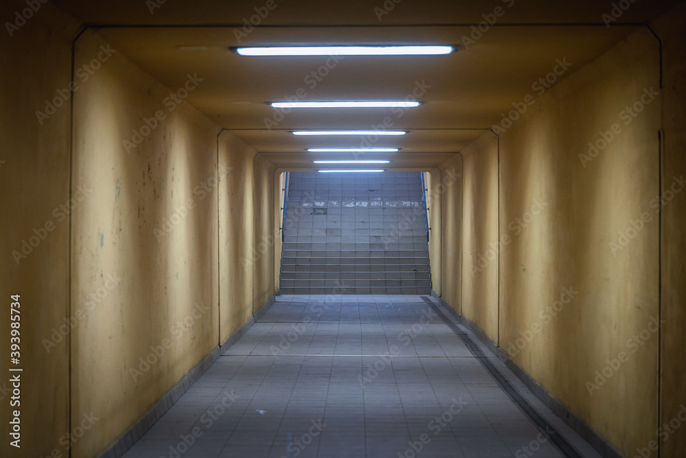 Passage under railway station in Poland