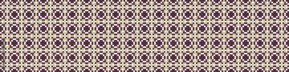 Fototapeta premium Abstract Cross Pattern Dots Logo generative computational art illustration