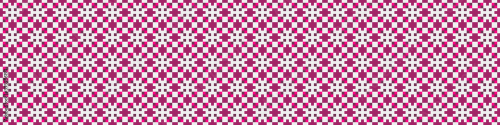 Fototapeta premium Abstract Cross Pattern Dots Logo generative computational art illustration