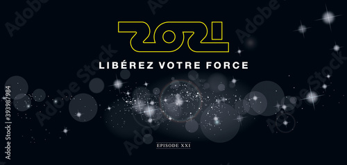 CARTE DE VOEUX 2021 FUTURISTE
