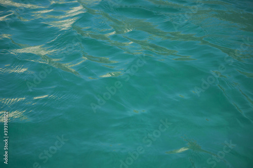 background from turquoise sea water. warm relaxing shallow sea views