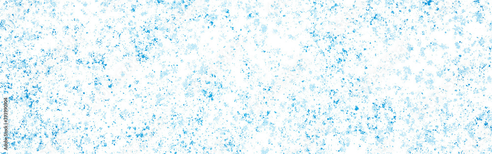 winter blue abstract ice and snow speckled texture web banner art design resource blank background and backdrop	