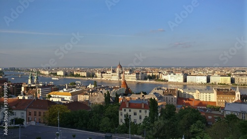 Panoramic view of the Danube in Budapest