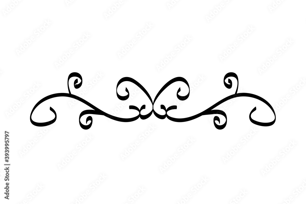 elegant divider victorian style icon elegant divider victorian style icon