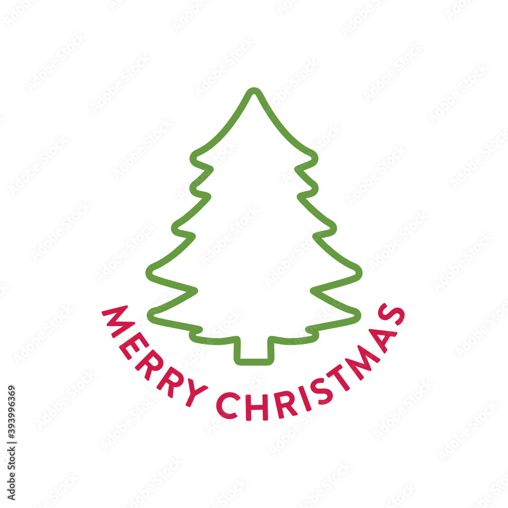 Merry Christmas Tree Background, Christmas Tree Icon, Merry Christmas Text Vector Illustration Background Merry Christmas Tree Background, Christmas Tree Icon, Merry Christmas Text Vector Illustration Background