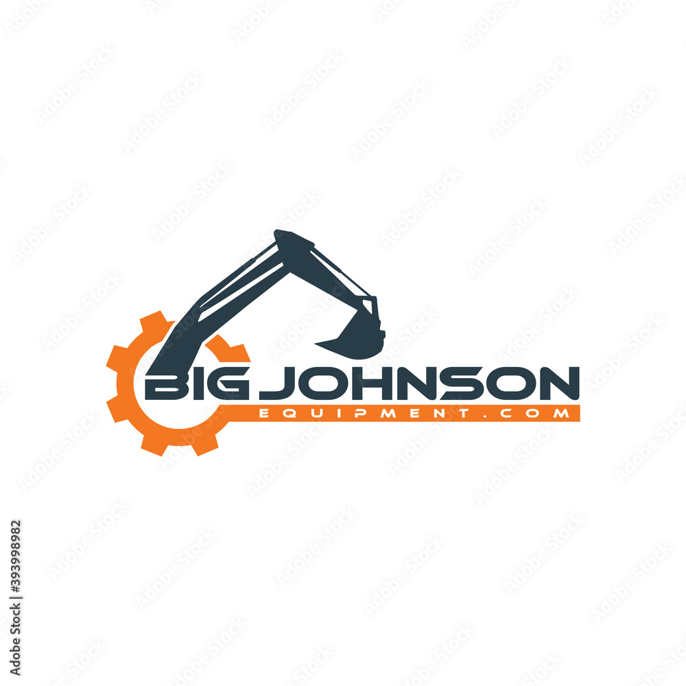 equipment rental and service logo design Stock Vector | Adobe Stock