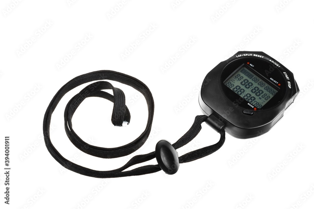 Digital Stopwatch Isolated on White Background Digital Stopwatch Isolated on White Background