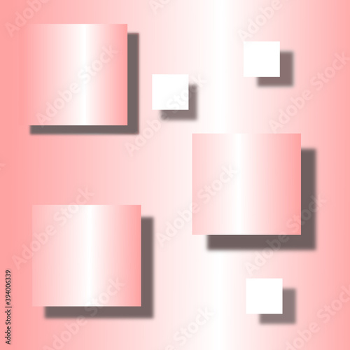 Pink abstract background with squares