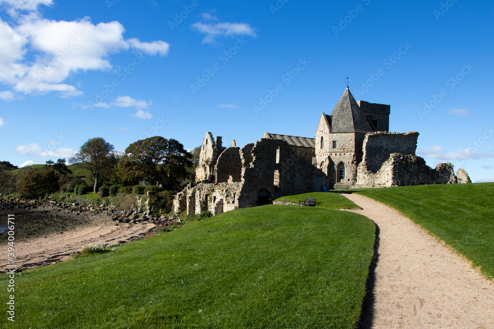 Medieval abbey Inchcolm, Firth of Forth, Scotland