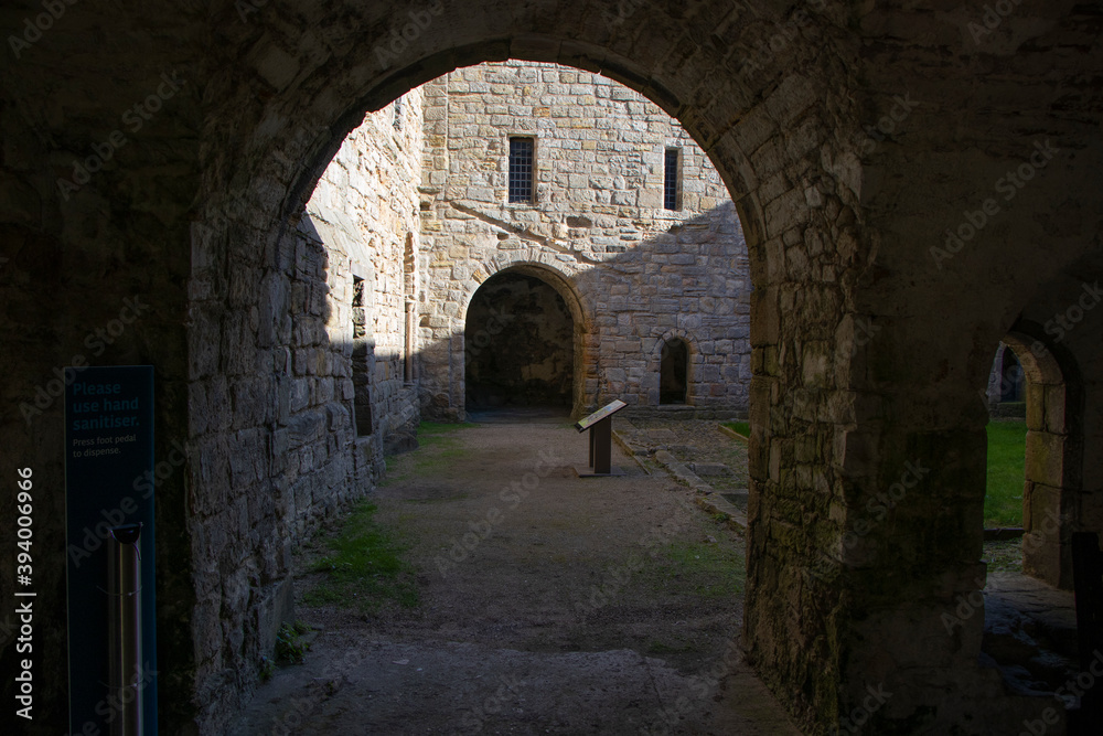 Medieval abbey Inchcolm, Firth of Forth, Scotland