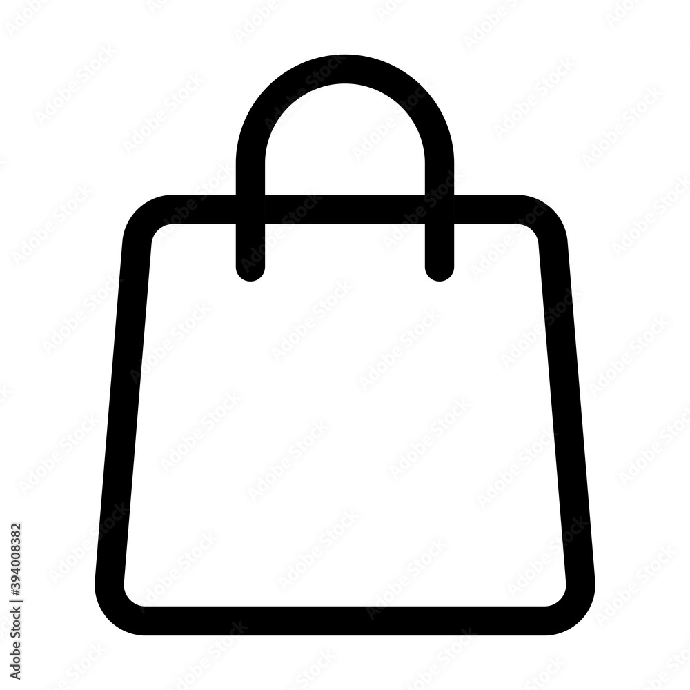 shopping bag interface line style icon shopping bag interface line style icon