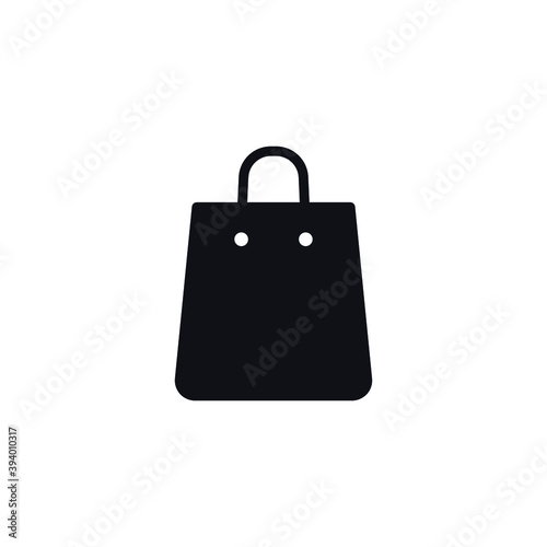 Gift bag glyph icon. Paper shopping bag for store online e-commerce. Tote Package market handbag logo. Solid simple pictogram for website and app. Vector illustration Design on white background EPS 10