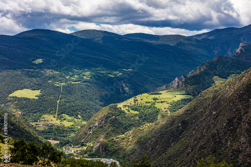 Fototapeta Naklejka Na Ścianę i Meble -  Andorra, Andorra La Vella, in the Pyrénées, between France  and Spain. 