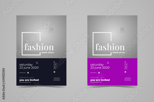 Fashion Show Flyer Layout, Fashion Collection Flyer Layout, Minimalist Flyer Layout, Modern vector flyer, fashion show invitation templates, Fashion Show Flyer Layout template