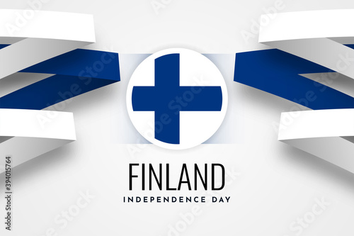 Finland Indpendence Day Illustration Template Design