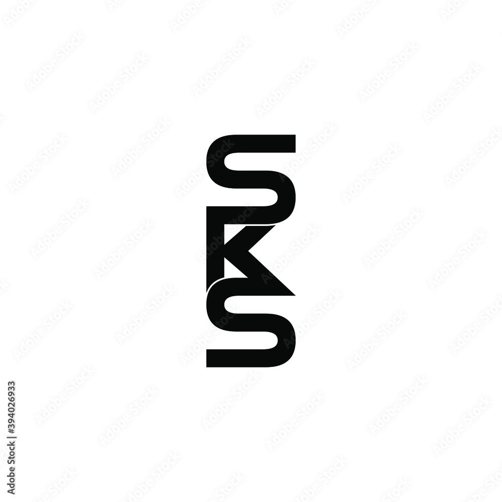 sks letter original monogram logo design sks letter original monogram logo design