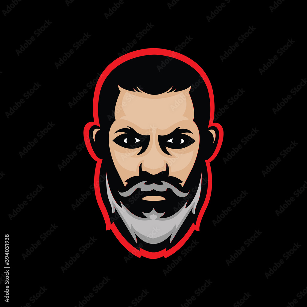 Man Beard logo design