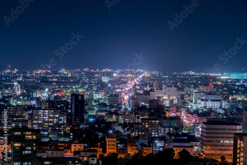 米子市の夜景（鳥取県米子市） © Nature Land
