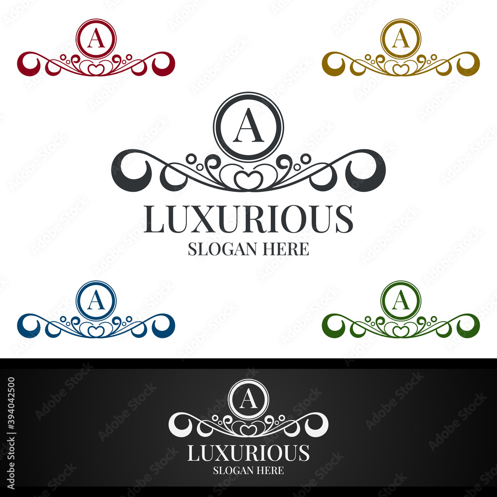 Luxurious Royal Logo for Jewelry, Wedding, Hotel or Fashion