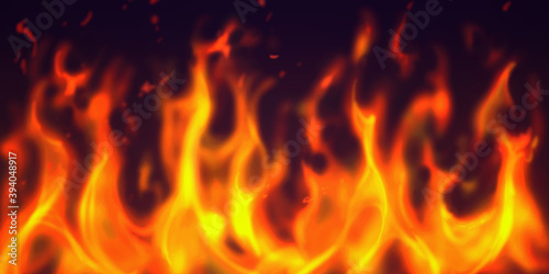 燃え盛る炎のイラスト エフェクト 炎上 燃焼 背景装飾