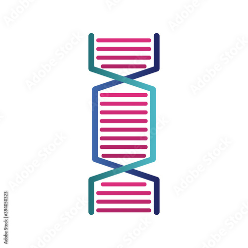dna molecule structure isolated icon